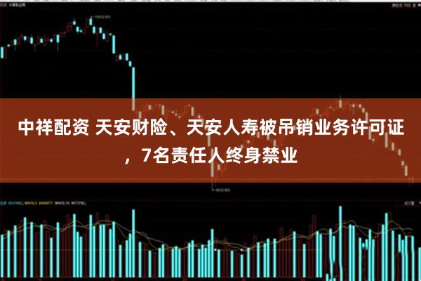 中祥配资 天安财险、天安人寿被吊销业务许可证，7名责任人终身禁业
