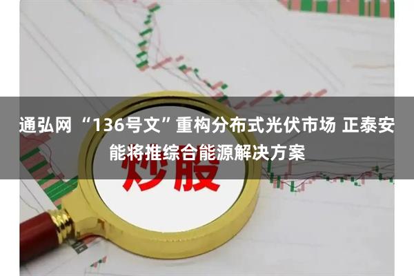 通弘网 “136号文”重构分布式光伏市场 正泰安能将推综合能源解决方案