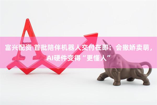 富兴配资 首批陪伴机器人交付在即：会撒娇卖萌，AI硬件变得“更懂人”
