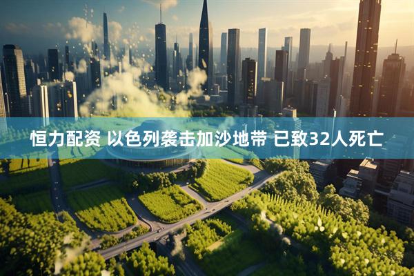 恒力配资 以色列袭击加沙地带 已致32人死亡