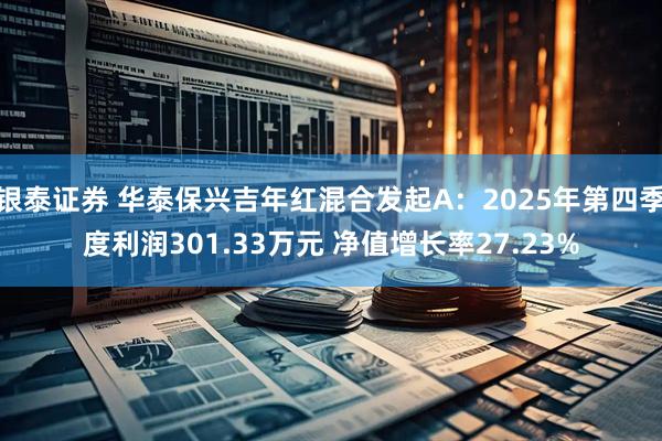 银泰证券 华泰保兴吉年红混合发起A：2025年第四季度利润301.33万元 净值增长率27.23%